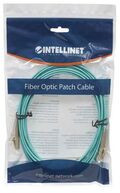 Intellinet Fiber Optic, MM, LC/LC, 50/125, OM4, 5m, Aqua