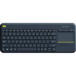Logitech K400 Plus Wireless Touch Keyboard Black, US