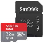 MICRO SD 32GB SanDisk Ultra + adapter SDSQUA4-032G-GN6MA