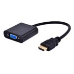 FAST ASIA ADAPTER-KONVERTOR HDMI (M) - VGA (F) CRNI