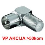 CON-FC-025/90 ** F FEMALE TO IEC MALE ELBOW ADAPTOR, ZINC ALLOY MIN.25 PAKOVANJE (23)