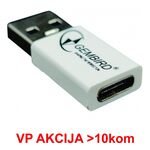 CCP-USB3-AMCM-0M** GEMBIRD USB 3.1 AM TO TYPE-C FEMALE ADAPTER CABLE, WHITE (ALT.A-USB3-AMCF-01, 79)