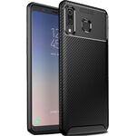 MCTK74-IPHONE XS MAX * FUTROLA CARBON FIBER SILICONE BLACK (229)