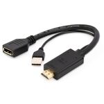 A-HDMIM-DPF-01 GEMBIRD ACTIVE 4K HDMI TO DISPLAYPORT ADAPTER, BLACK A