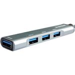 UHB-U3P4-05 ** GEMBIRD HUB TYPE-C+A TO 4*USB3.0 ALUMINUM ( 686)