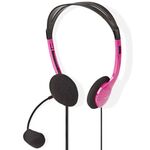 CHST100PK STEREO SLUSALICE SA MIKROFONOM 2X3,5MM PINK