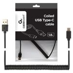 CC-USB2C-AMCM-6 GEMBIRD SPIRALNI USB 2.0 AM NA USB-C KABL, 1.8 M, BLACK