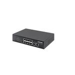 INTELLINET 8-PORT GB POE+ SWITCH 2 RJ45 GIGABIT UPLINK PORTS