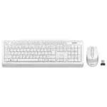 BEŽIČNA TASTATURA+MIŠ A4 TECH FG1010 FSTYLER USB BELI