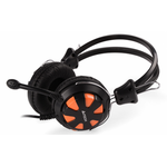 X-A4-HS-28-3 A4TECH GEJMERSKE SLUSALICE SA MIKROFONOM, 40MM/32OHM, BLACK/ORANGE, 2X3.5MM