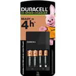 DURACELL CEF14 PUNJAC + PUNJIVE BATERIJE 2XAA NIMH 1300MAH+ 2XAAA 750MAH( HI SPEED 4H, AUTO-OFF)