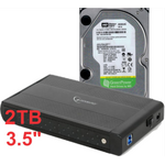 HDD 3.5 * 2TB SET USB 3.0 SATA EKSTERNO KUCISTE + 2TB WD20EURX WD/ EE3-U3S-3 (4999)