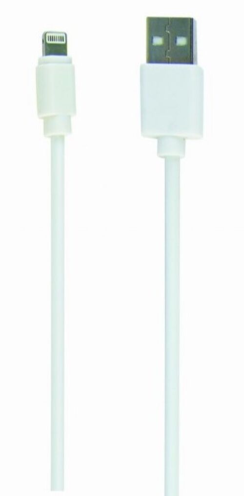 CC-USB2-AMLM-W-1M GEMBIRD USB 2.0 A-PLUG TO 8-PIN USB APPLE IPHONE CABLE 1M WHITE