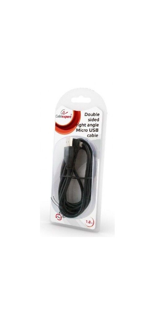 CCB-USB2-AMMDM90-6 GEMBIRD USB 2.0 AM TO DOUBLE-SIDED RIGHT ANGLE MICRO-USB CABLE, 1.8M