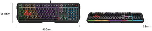 A4-B135N A4TECH BLOODY GEJMERSKA SVETLECA TASTATURA(NEON LED), BLACK, USB, US LAYOUT