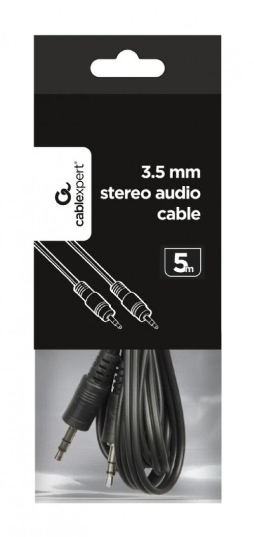 CCA-404-5M GEMBIRD 3.5MM STEREO PLUG TO 3.5MM STEREO PLUG AUDIO AUX KABL 5M