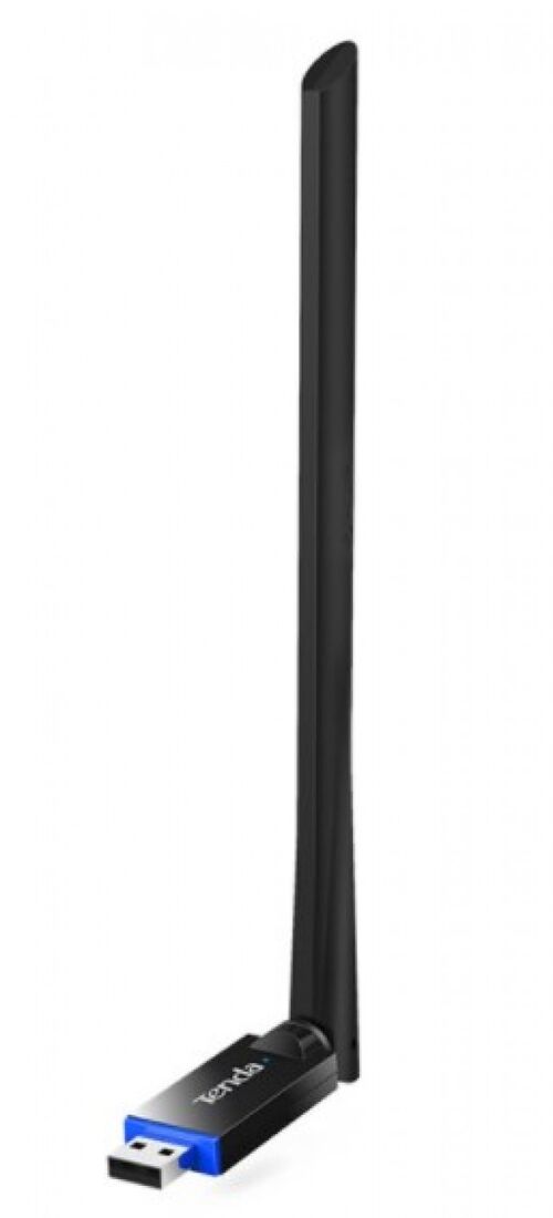 TENDA U10 WIRELESS AC650 DUAL BAND, ANTENA 6DBI, 200MBPS-2,4GHZ, 433MBPS-5GHZ, USB ADAPTER BLACK