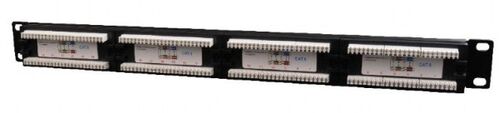 NPP-C624CM-001 GEMBIRD CAT.6 24 PORT PATCH PANEL WITH REAR CABLE MANAGEMENT