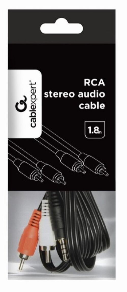 CCA-2R2R-6 GEMBIRD AUDIO KABAL 2 X &#269;IN&#269; - 2 X &#269;IN&#269;, 1,8M