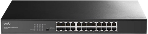 CUDY GS1024L, 24-PORT 10/100/1000M GIGABIT 16X GBIT RJ45 RACKMOUNT SWITCH