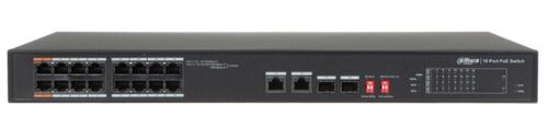 DAHUA POE SWITCH PFS3218-16ET-135W 16CH 2X10/100/1000 BASE-T(COMBO). 2X1000 BASE-X(COMBO).16X10/100