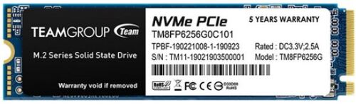 TEAMGROUP M.2 2280 256GB MP33 SSD PCIE GEN3 X4, NVM EXPRESS, 1600/1000MB/S TM8FP6256G0C101