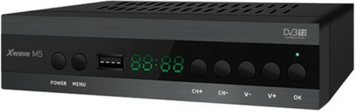 XVAWE DVB-T2 SET TOP BOX M5, LED/SCART/HDMI/RF/USB, MEDIA PLAYER, METALNO KU&#263;I&#353;TE