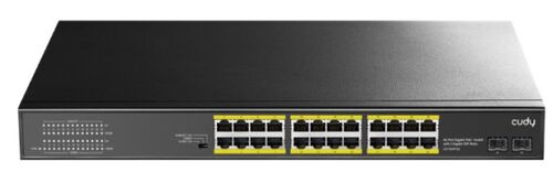 CUDY GS1028PS2 24-PORT GIGABIT POE+ SWITCH WITH 2 SFP PORTS 300W