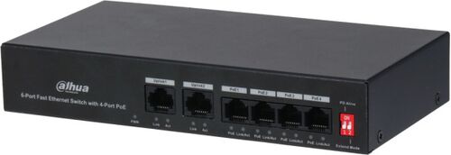 DAHUA POE SWITCH PFS3006-4ET-36  4-PORTNI POE SWITCH SA 2 UPLINK-A