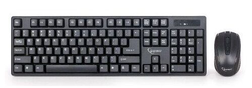 KBS-W-01 GEMBIRD 2.4 GHZ SLIM BEZICNI MIS + TASTATURA US LAYOUT BLACK