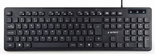 KB-MCH-04 * GEMBIRD MULTIMEDIJALNA TASTATURA, CHOCOLATE, USB, US LAYOUT, SLIM BLACK (399)