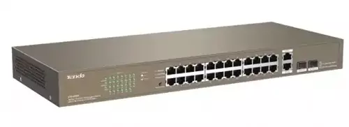 SVIČ 10/100 24-PORT  TENDA TEF1026F + 2 GIGABIT BASE-X SFP PORTS