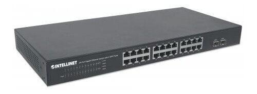 INTELLINET SWITCH 24-PORT GIGABIT ETHERNET 2X 1GB UPLINK