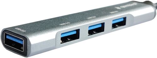 UHB-U3P4-05 ** GEMBIRD HUB TYPE-C+A TO 4*USB3.0 ALUMINUM ( 686)