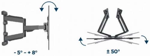 WM-75ST-02 GEMBIRD ROTATE/TILT VESA MAX. 60X40CM 32-75 MAX.45KG (UGAONI)