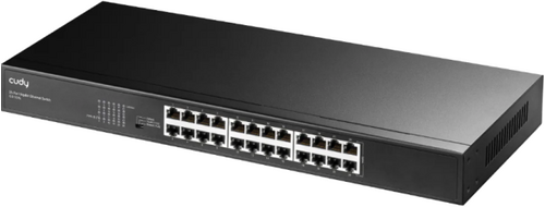 CUDY GS1024L, 24-PORT 10/100/1000M GIGABIT 16X GBIT RJ45 RACKMOUNT SWITCH