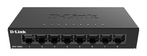 D-LINK 8-PORT GIGABIT NEUPRAVLJIV METAL SWITCH DGS-108GL/E