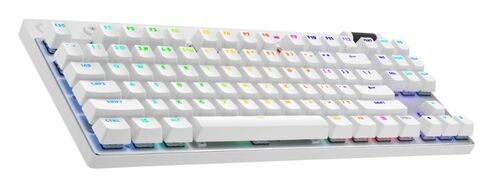 LOGITECH G PRO X TKL LIGHTSPEED GAMING KEYBOARD, WHITE, US, BT TACTILE