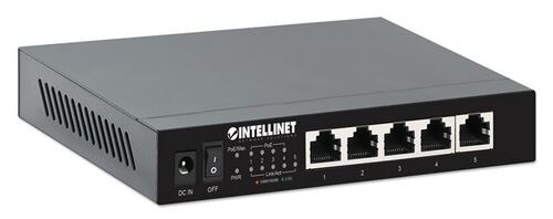 INTELLINET 5-PORT 2.5G ETHERNET 55W POE+ SWITCH, 561921