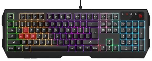 A4-B135N A4TECH BLOODY GEJMERSKA SVETLECA TASTATURA(NEON LED), BLACK, USB, US LAYOUT