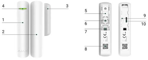 AJAX ALARM 38099.03/7063.03.WH1 DOORPROTECT BELI