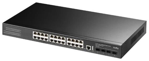 CUDY GS5024S4 24-PORT LAYER 3 MANAGED GIGABIT SWITCH WITH 4 10G SFP SLOTS