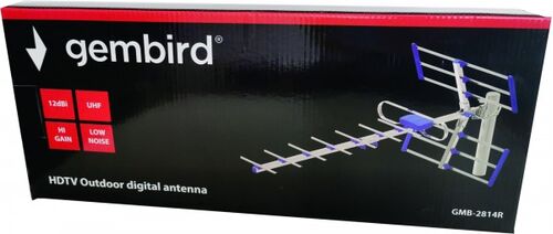 GMB-2814R ** GEMBIRD ANTENA DIGITAL HDTV LOGA UHF, F-KONEKTOR, 84CM, DOBIT 12DB ALUMINIUM(KUTIJA)737