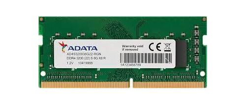 SO-DIMM DDR4 MEMORIJA 8GB 3200MHZ ADATA AD4S32008G22-SGN