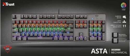 TRUST GXT 865 ASTA MECHANICAL GAMING KEYBOARD (22630)