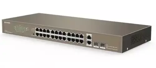 SVIČ 10/100 24-PORT  TENDA TEF1026F + 2 GIGABIT BASE-X SFP PORTS