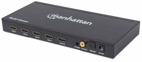 HDMI SWITCHES 1080P 4-PORT MULTIVIEWER, MANHATTAN 207881