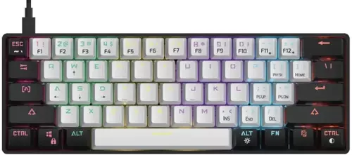 TASTATURA GAMDIAS AURA GK2 MEHANIČKA 60% RGB BELO/CRNA