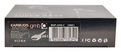 BHP-AKG-C * GEMBIRD MP3 SLUSALICE SA MIKROFONOM + VOLUME KONTROL (1XTYPE-C) ANC (439)