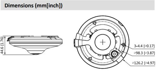 DAHUA KAMERA IPC-EW5541-AS, PANORAMA, IP, IC LED-10M, 5MP, SA MIKROFONOM, SD CARD, HEAT MAP FUNKCIJA